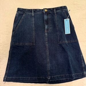 Draper James Patch Pocket Denim Skirt - Size 10 NWT
